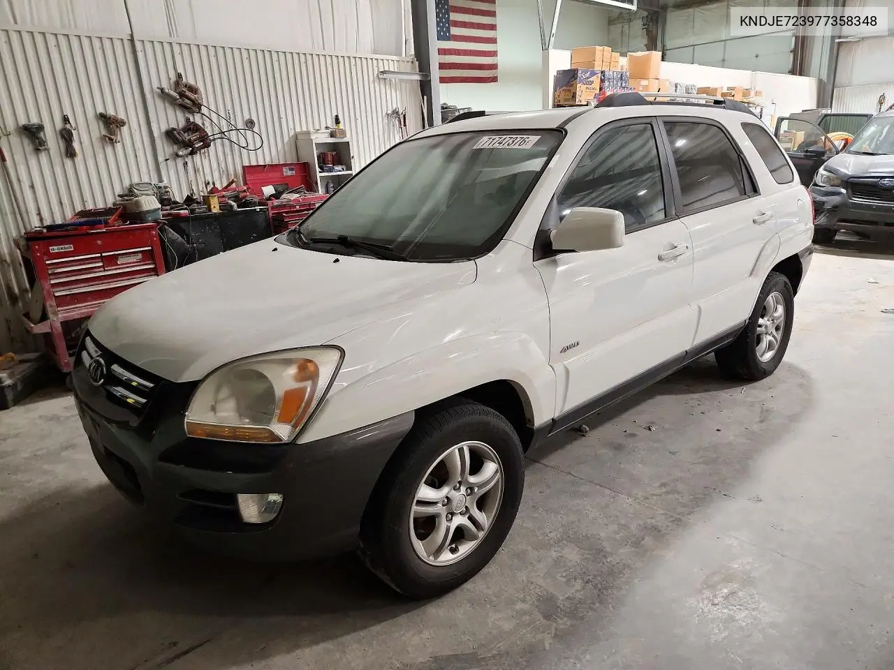 2007 Kia Sportage Lx VIN KNDJE723977358348 фото 1
