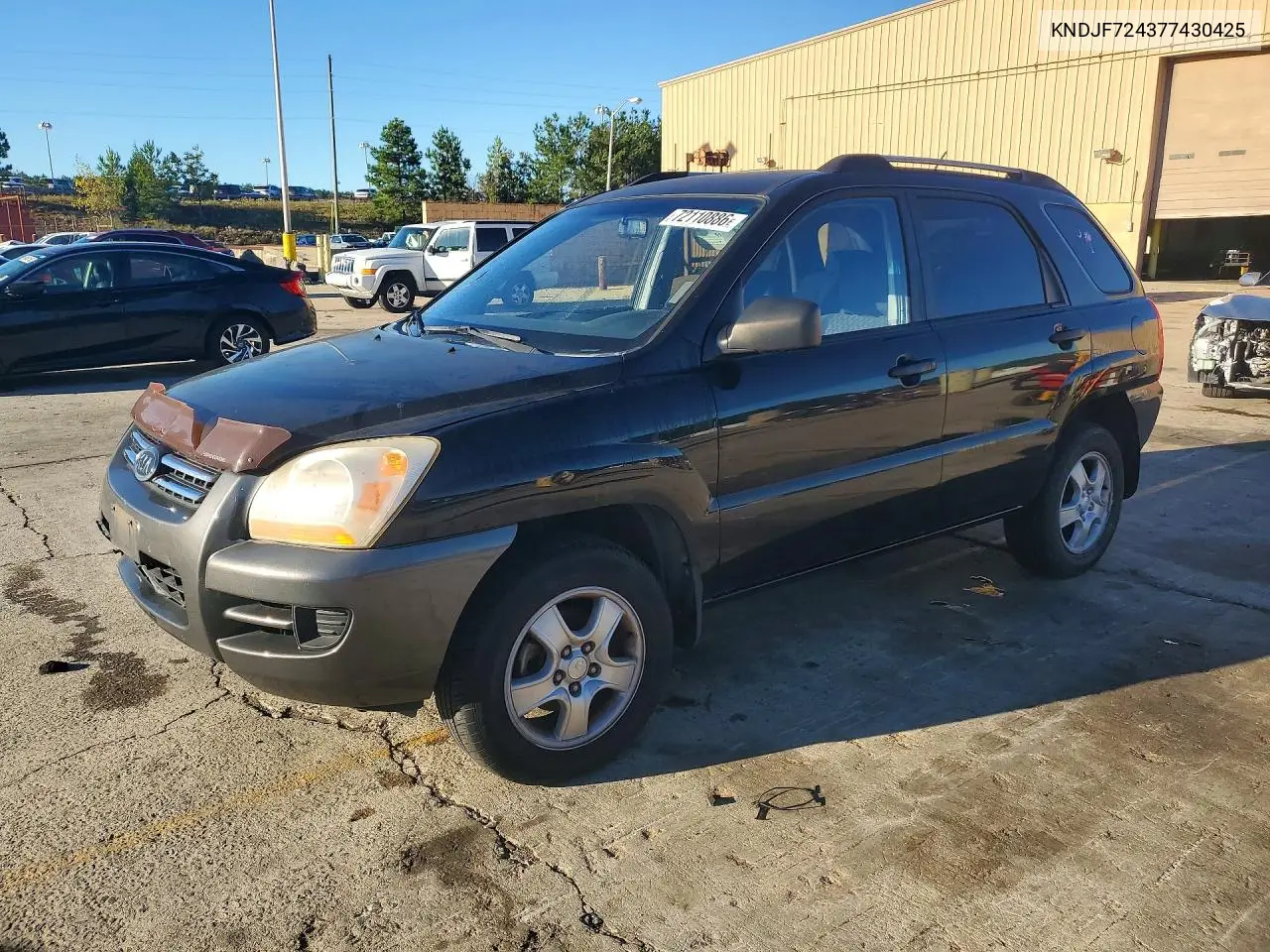 2007 Kia Sportage Lx VIN KNDJF724377430425 фото 1