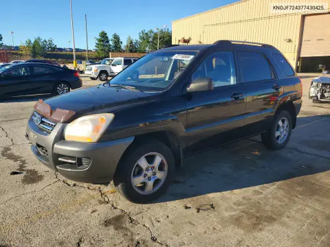 KNDJF724377430425 — 2007 Kia Sportage, Передняя часть, фото до ремонта