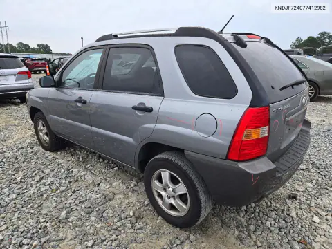 2007 Kia Sportage Lx VIN KNDJF724077412982 фото 2