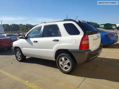 2007 Kia Sportage Lx VIN KNDJF724777449947 фото 2