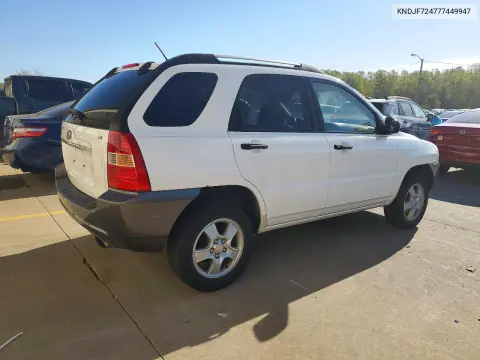 2007 Kia Sportage Lx VIN KNDJF724777449947 фото 3