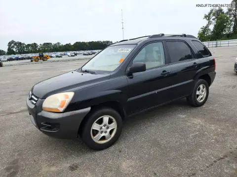 KNDJF724387467203 — 2008 Kia Sportage, Передняя часть, фото до ремонта