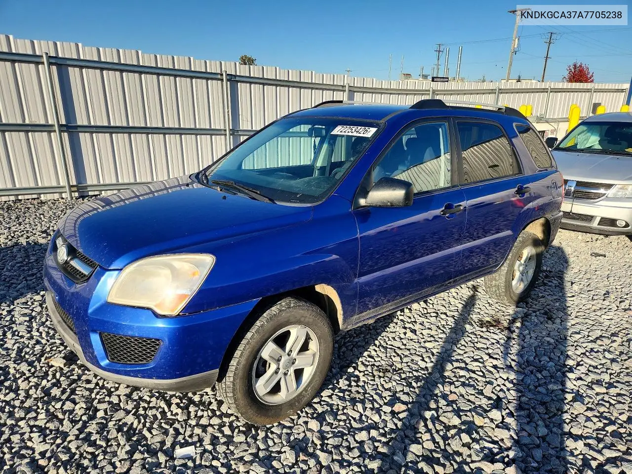 2010 Kia Sportage Lx VIN KNDKGCA37A7705238 фото 1