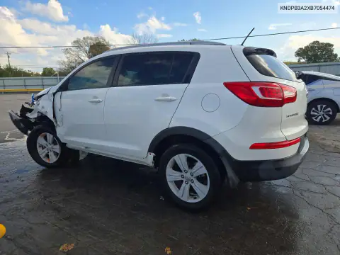 KNDPB3A2XB7054474 — 2011 Kia Sportage, фото 2 с аукциона Copart, Передняя часть