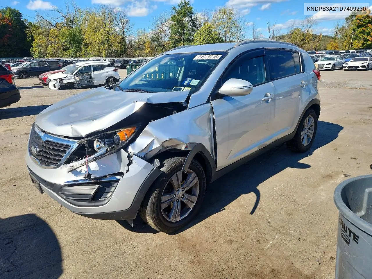 2013 Kia Sportage Lx VIN KNDPB3A21D7409230 фото 1
