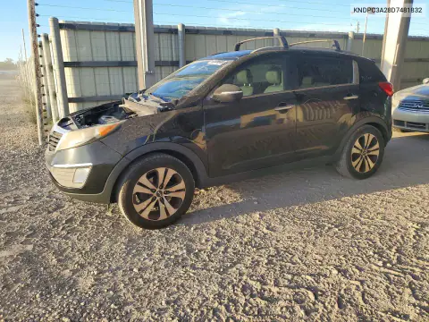 KNDPC3A28D7481832 — 2013 Kia Sportage, Передняя часть, фото до ремонта