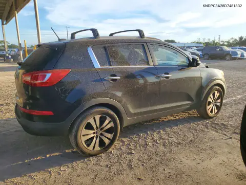 2013 Kia Sportage Ex VIN KNDPC3A28D7481832 фото 3