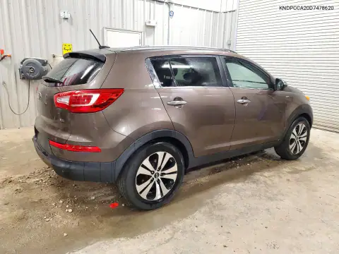 KNDPCCA20D7478620 — 2013 Kia Sportage, фото 3 с аукциона Copart, Механические повреждения