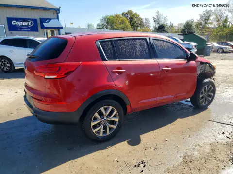 2014 Kia Sportage Lx VIN KNDPBCAC1E7606036 фото 3