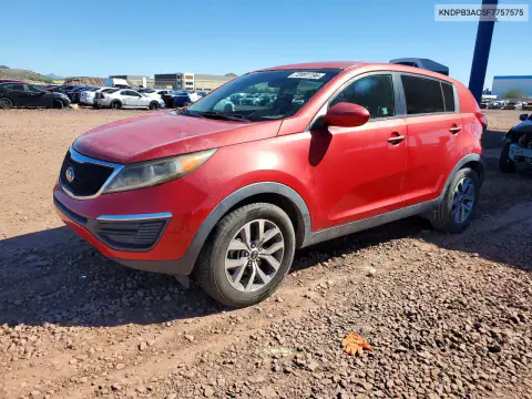 KNDPB3AC5F7757575 — 2015 Kia Sportage, Передняя часть, фото до ремонта