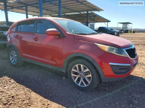 KNDPB3AC5F7757575 — 2015 Kia Sportage, фото 4 с аукциона Copart, Передняя часть