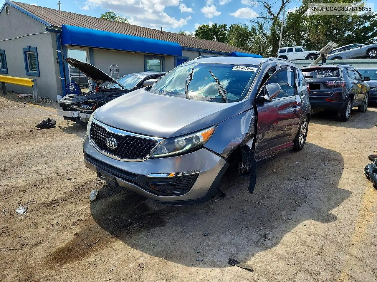 KNDPCCAC8G7815855 Kia Sportage 2016 — повреждение Передняя часть, фото до ремонта