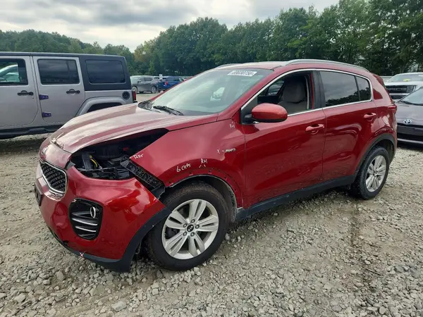 KNDPMCAC1H7238391 — 2017 Kia Sportage, Передняя часть (Front End), фото до ремонта