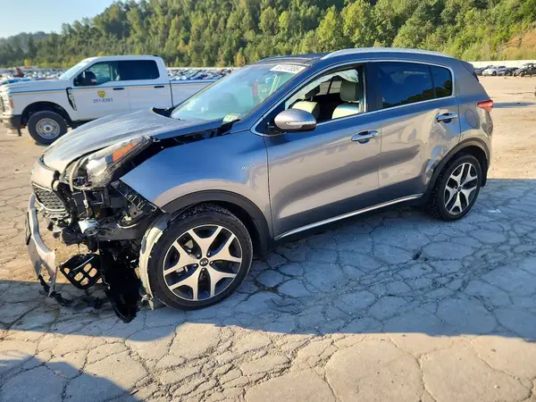 KNDPRCA60H7183332 — 2017 Kia Sportage, Передняя часть (Front End), фото до ремонта