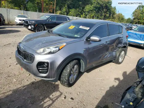 KNDPMCACXH7177493 — 2017 Kia Sportage, Сторона, фото до ремонта