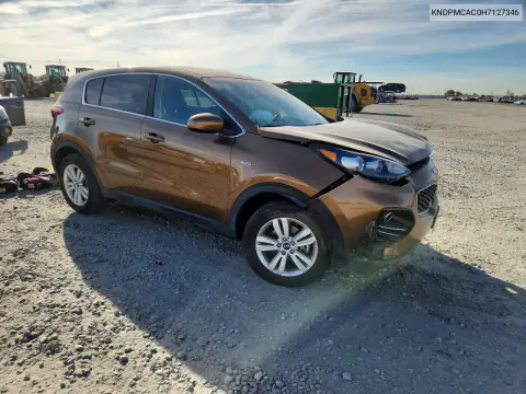 2017 Kia Sportage Lx VIN KNDPMCAC0H7127346 фото 4