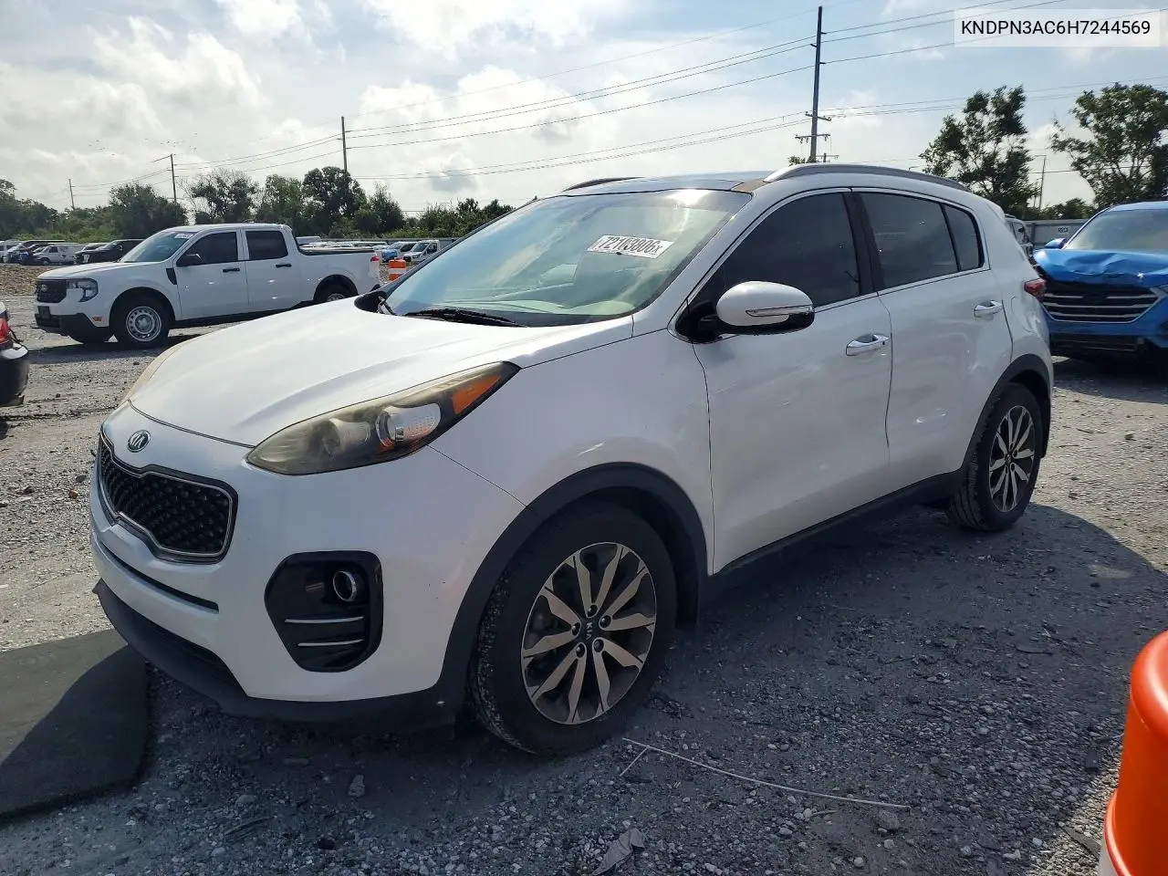 2017 Kia Sportage VIN KNDPN3AC6H7244569 фото 1