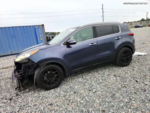 KNDPN3AC0H7287241 — 2017 Kia Sportage, Передняя часть, фото до ремонта