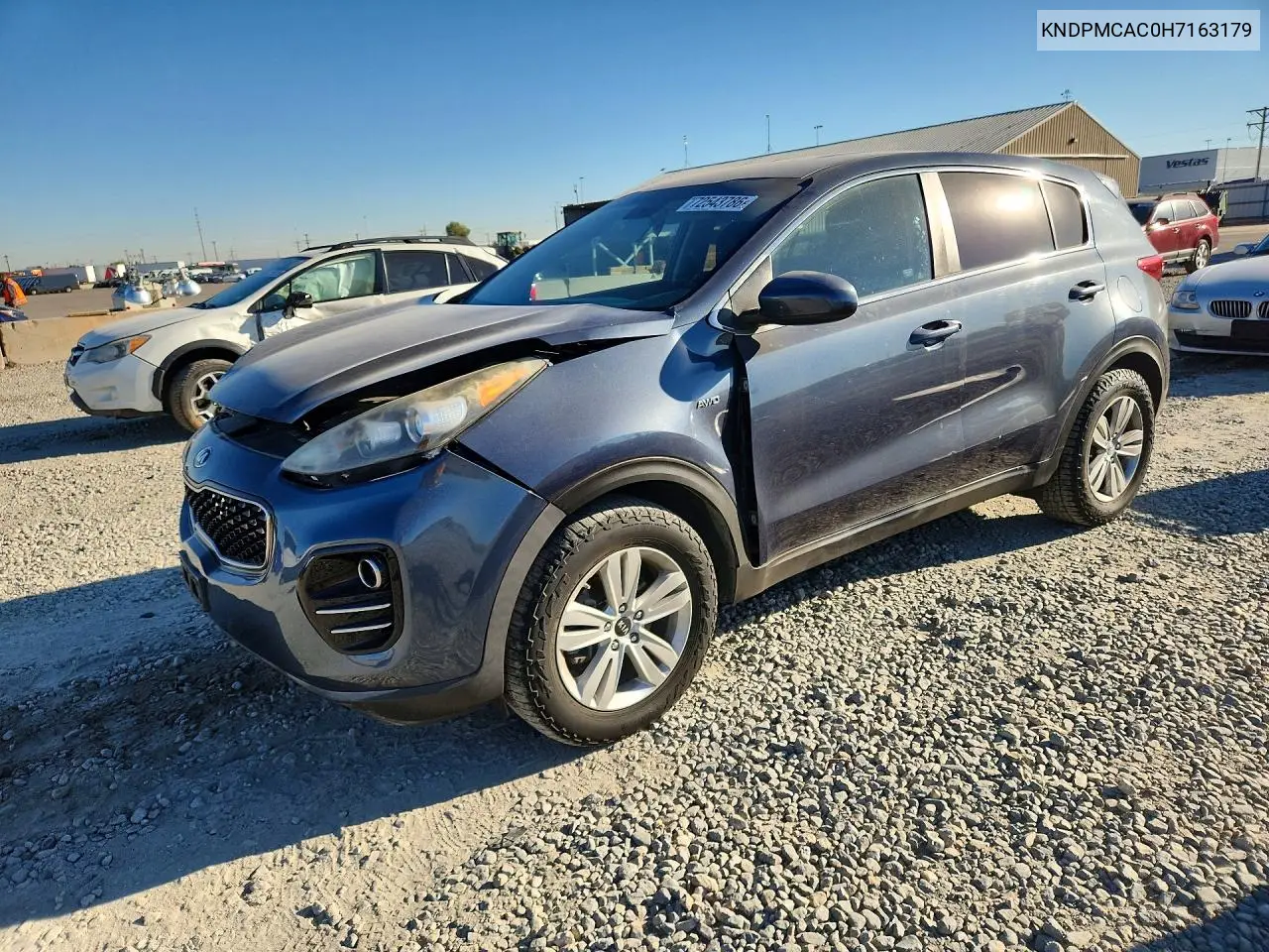 2017 Kia Sportage Lx VIN KNDPMCAC0H7163179 фото 1