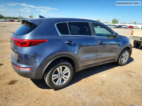 2017 Kia Sportage Lx VIN KNDPM3AC3H7149521 фото 3