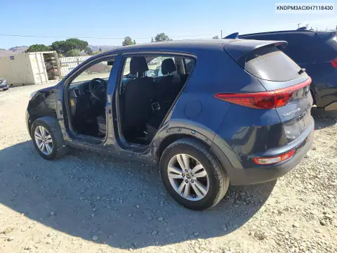 KNDPM3ACXH7118430 — 2017 Kia Sportage, фото 2 с аукциона Copart, Сторона