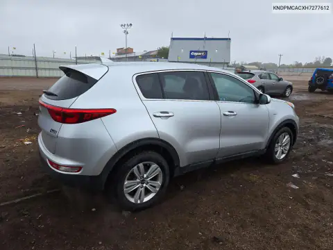 KNDPMCACXH7277612 — 2017 Kia Sportage, фото 3 с аукциона Copart, Передняя часть