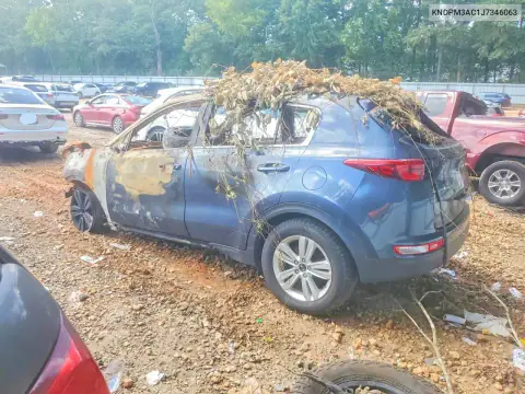 KNDPM3AC1J7346063 — 2018 Kia Sportage, фото 2 с аукциона Copart 20.10.2026, Пожар