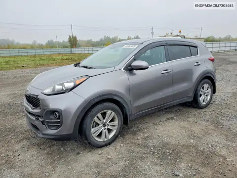KNDPM3AC8J7308684 — 2018 Kia Sportage, Задняя часть, фото до ремонта