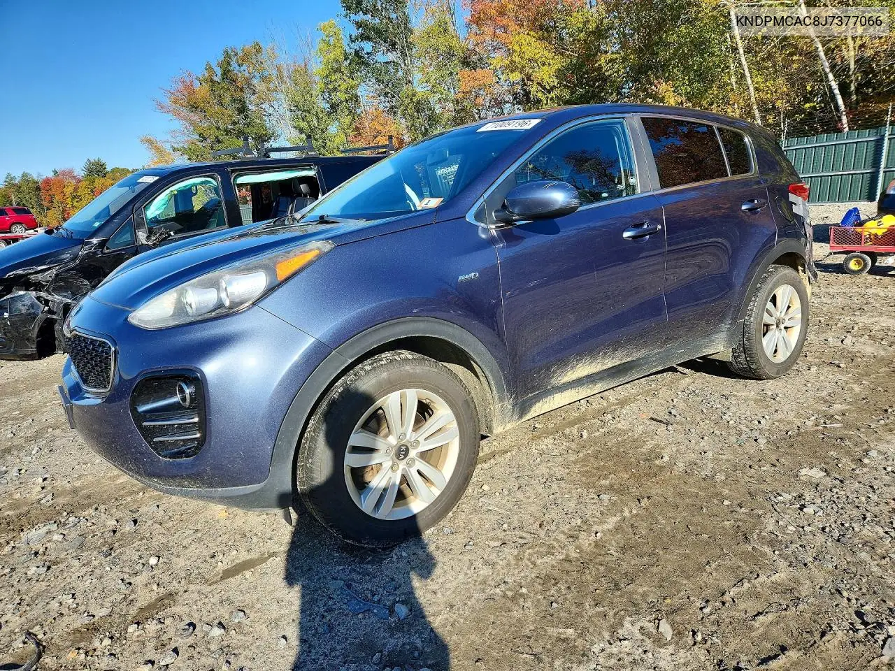 2018 Kia Sportage Lx VIN KNDPMCAC8J7377066 фото 1