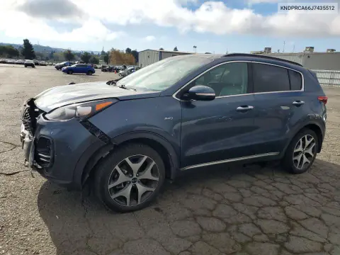 KNDPRCA66J7435512 — 2018 Kia Sportage, Передняя часть, фото до ремонта