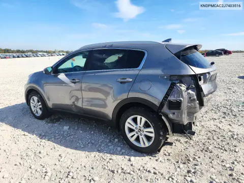 2018 Kia Sportage Lx VIN KNDPMCAC2J7403516 фото 2