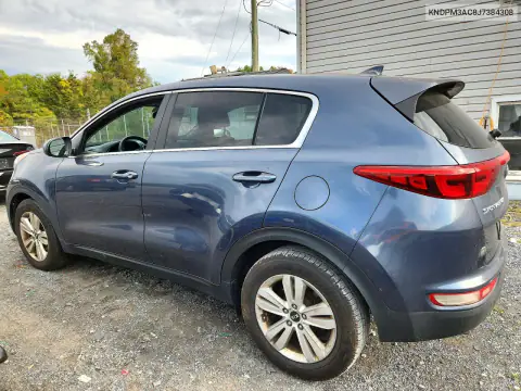 KNDPM3AC8J7384308 — 2018 Kia Sportage, фото 2 с аукциона Copart, Передняя часть