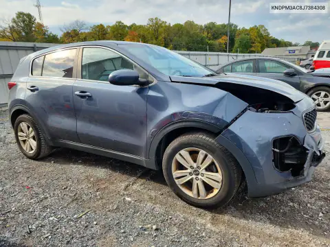KNDPM3AC8J7384308 — 2018 Kia Sportage, фото 4 с аукциона Copart, Передняя часть
