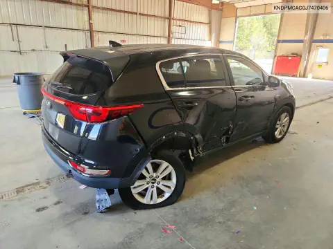 KNDPMCAC0J7470406 — 2018 Kia Sportage, фото 3 с аукциона Copart, Боковая часть