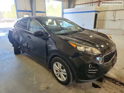 KNDPMCAC0J7470406 — 2018 Kia Sportage, фото 4 с аукциона Copart, Боковая часть