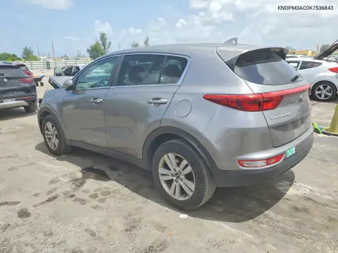 KNDPM3AC0K7536843 — 2019 Kia Sportage, фото 2 с аукциона Copart 14.10.2026, Передняя часть