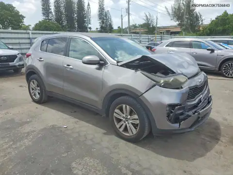 KNDPM3AC0K7536843 — 2019 Kia Sportage, фото 4 с аукциона Copart 14.10.2026, Передняя часть
