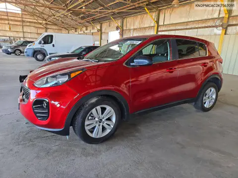 KNDPMCAC2K7567091 — 2019 Kia Sportage, Передняя часть, фото до ремонта