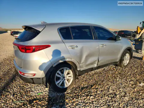 2019 Kia Sportage Lx VIN KNDPM3AC3K7530924 фото 3