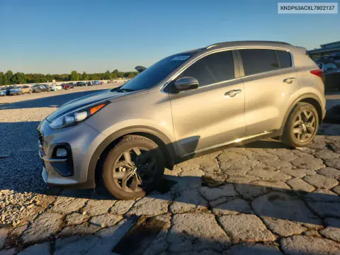 KNDP63ACXL7802137 — 2020 Kia Sportage, Задняя часть, фото до ремонта