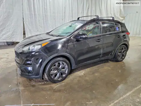 KNDP63AC3M7901917 — 2021 Kia Sportage, Передняя часть, фото до ремонта