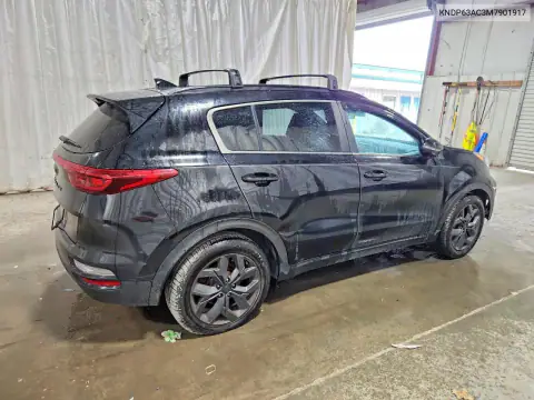 KNDP63AC3M7901917 — 2021 Kia Sportage, фото 3 с аукциона Copart 15.10.2026, Передняя часть