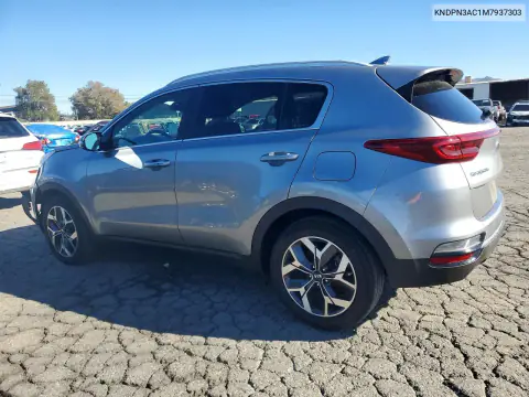 KNDPN3AC1M7937303 — 2021 Kia Sportage, фото 2 с аукциона Copart, Передняя часть
