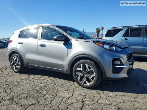 KNDPN3AC1M7937303 — 2021 Kia Sportage, фото 4 с аукциона Copart, Передняя часть