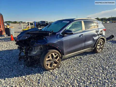 KNDPNCAC0M7886585 — 2021 Kia Sportage, Передняя часть, фото до ремонта