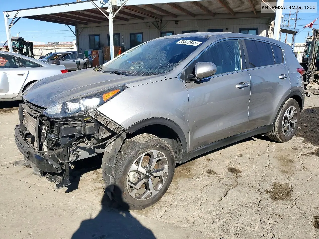 2021 Kia Sportage Lx VIN KNDPM3AC4M7911300 фото 1