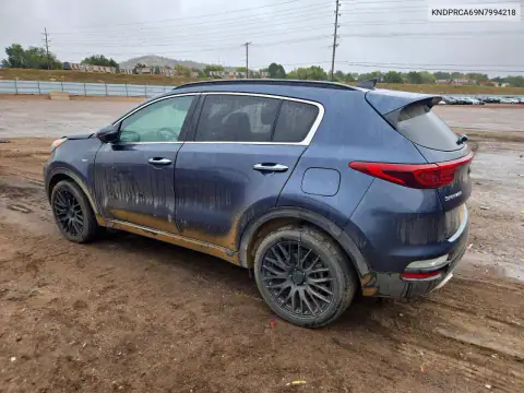 KNDPRCA69N7994218 — 2022 Kia Sportage, фото 2 с аукциона Copart, Передняя часть