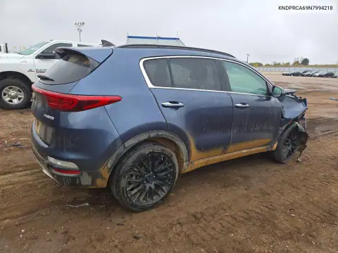 KNDPRCA69N7994218 — 2022 Kia Sportage, фото 3 с аукциона Copart, Передняя часть