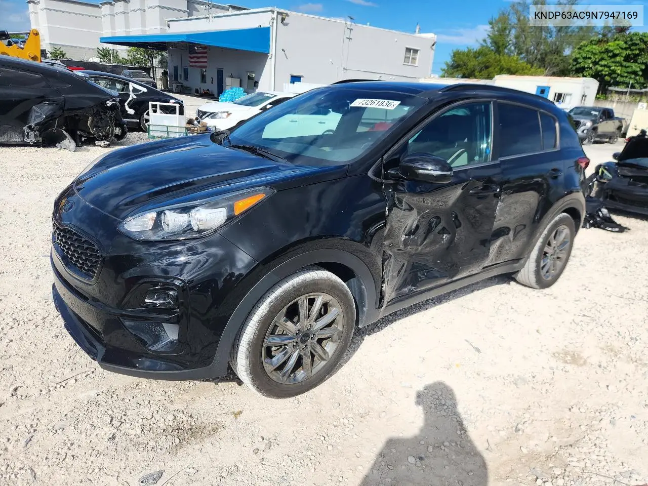 KNDP63AC9N7947169 Kia Sportage 2022 — повреждение Боковая часть, фото до ремонта